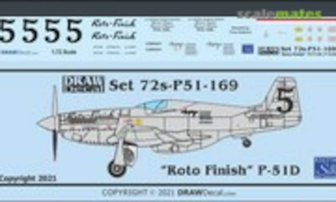 1:72 "Roto Finish" P-51D (Draw Decal 72-P51-169) 72-P51-169