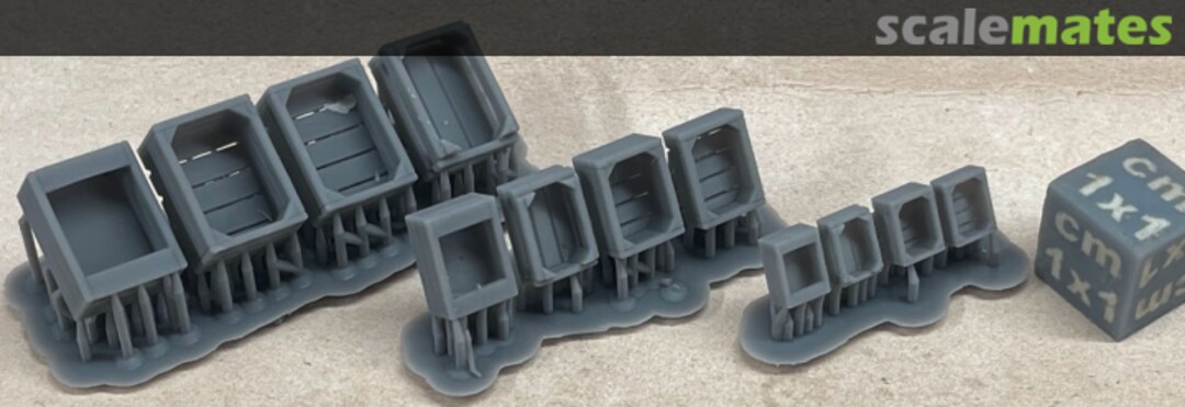 Boxart Wooden crates small - 4 types - 4 pieces 72090110 EMP3d Boxart Wooden crates small - 4 types - 4 pieces 72090110 EMP3d