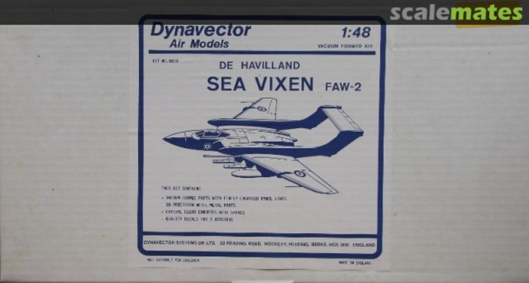 Boxart de Havilland Sea Vixen FAW.2 4803 Dynavector
