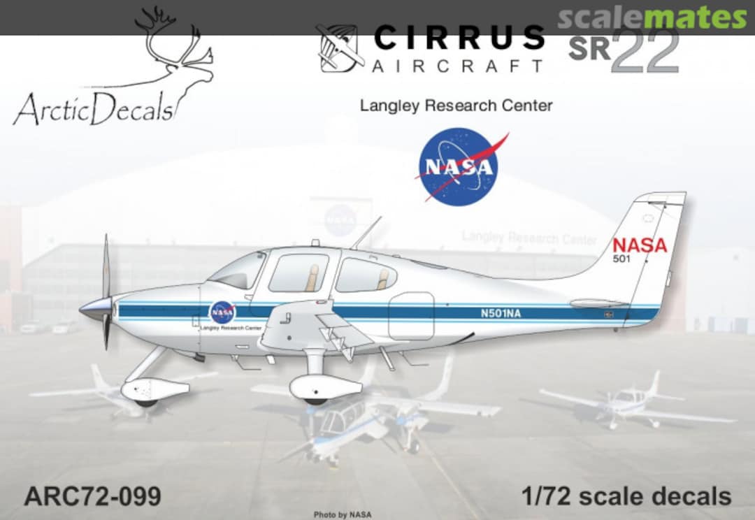 Boxart Cirrus SR22 NASA ARC72-099 Arctic Decals Boxart Cirrus SR22 NASA ARC72-099 Arctic Decals