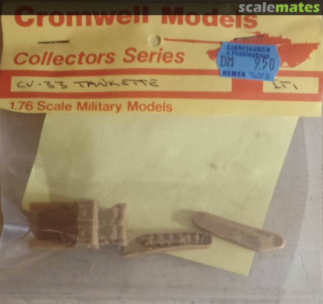 Boxart CV-33 Tankette IT1 Cromwell Models