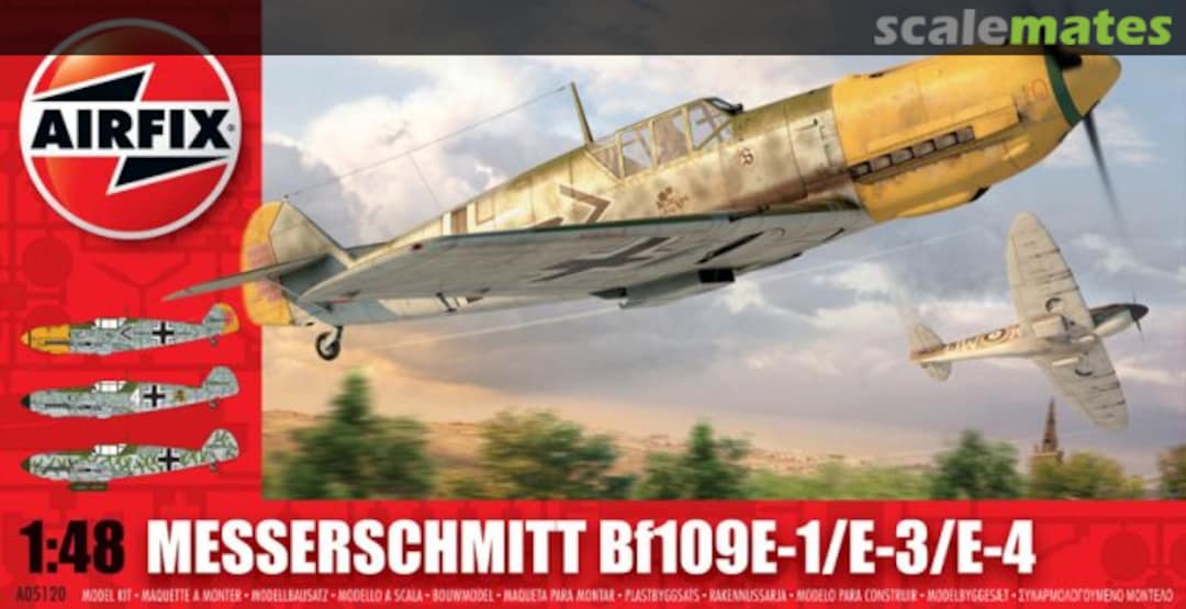 Boxart Messerschmitt Bf109E-1/E-3/E-4 A05120 Airfix Boxart Messerschmitt Bf109E-1/E-3/E-4 A05120 Airfix