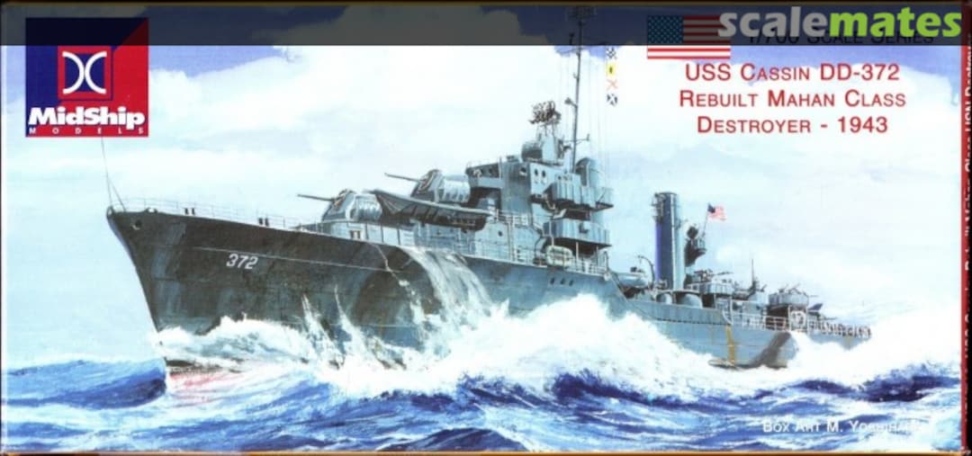 Boxart USS Cassin DD-372 MPK710 MidShip Models Boxart USS Cassin DD-372 MPK710 MidShip Models