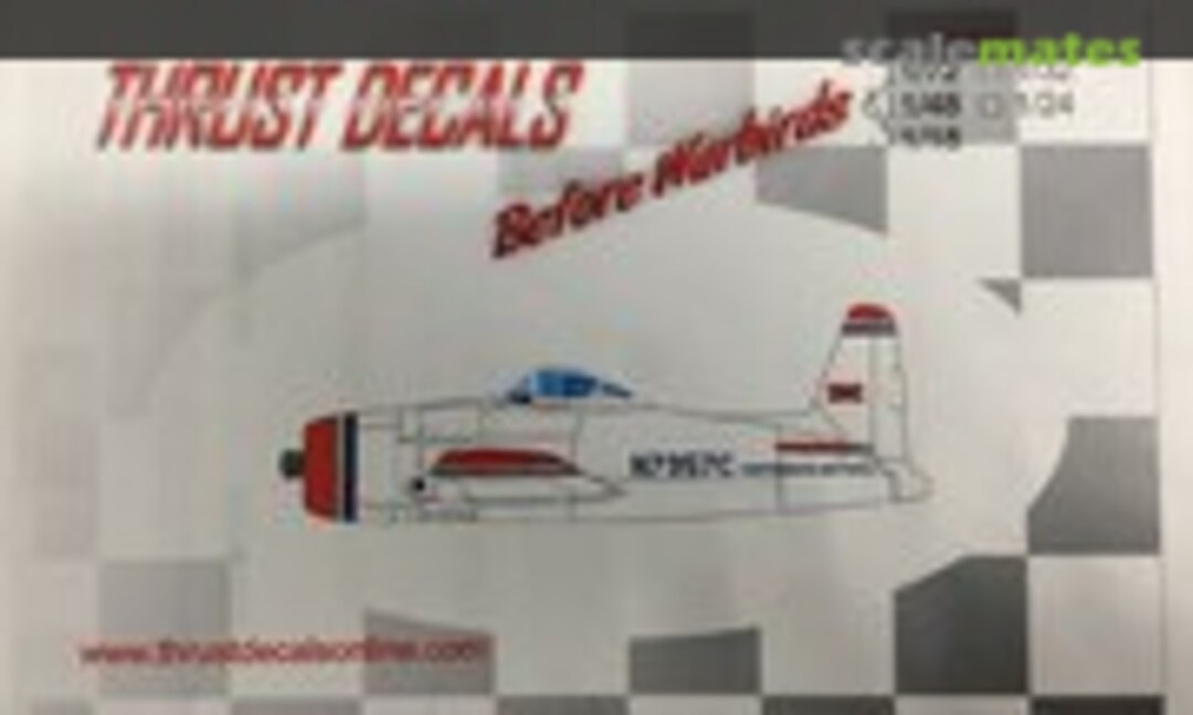 1:48 Before Warbirds: F8F Bearcat (Thrust Decals Stock#33) Stock#33