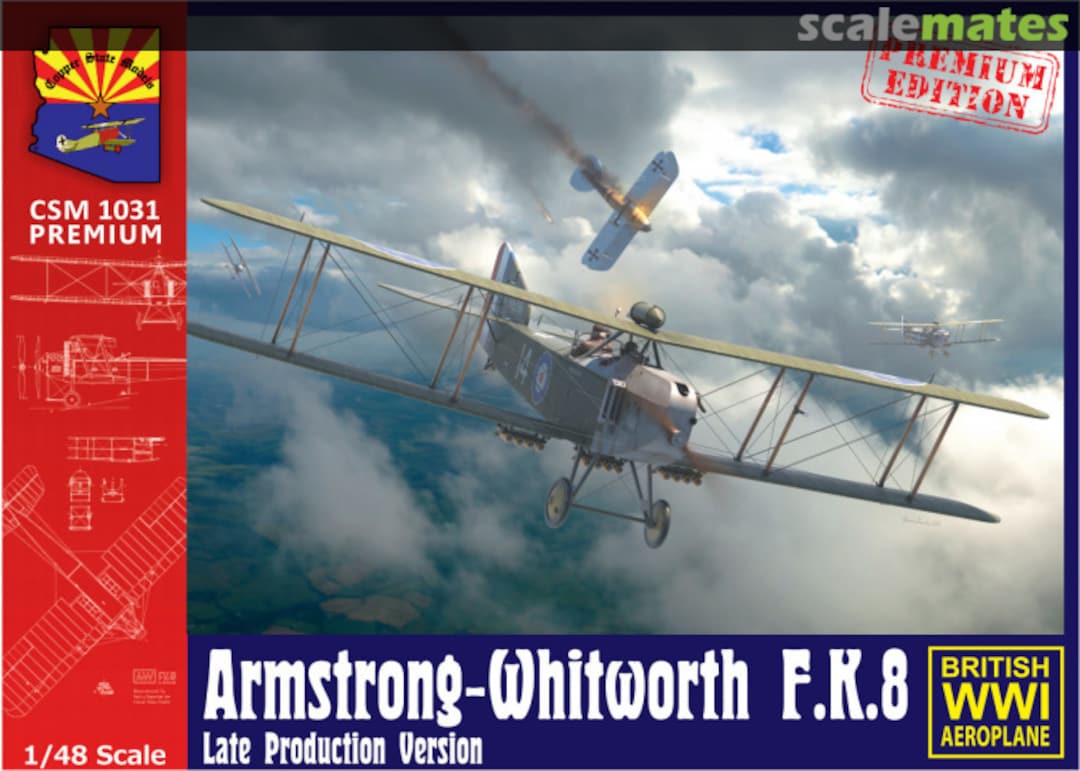 Boxart Armstrong-Whitworth F.K.8 CSM 1031 Premium Copper State Models