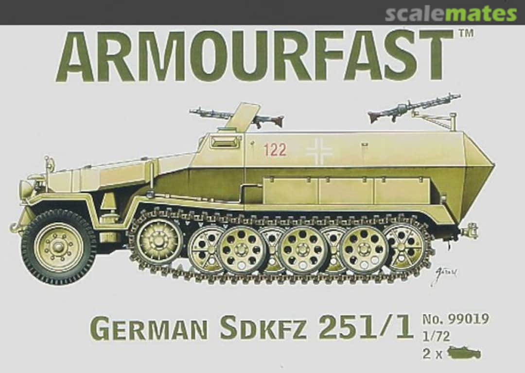 Boxart Sd.Kfz. 251/1 Ausf. C 99019 Armourfast Boxart Sd.Kfz. 251/1 Ausf. C 99019 Armourfast