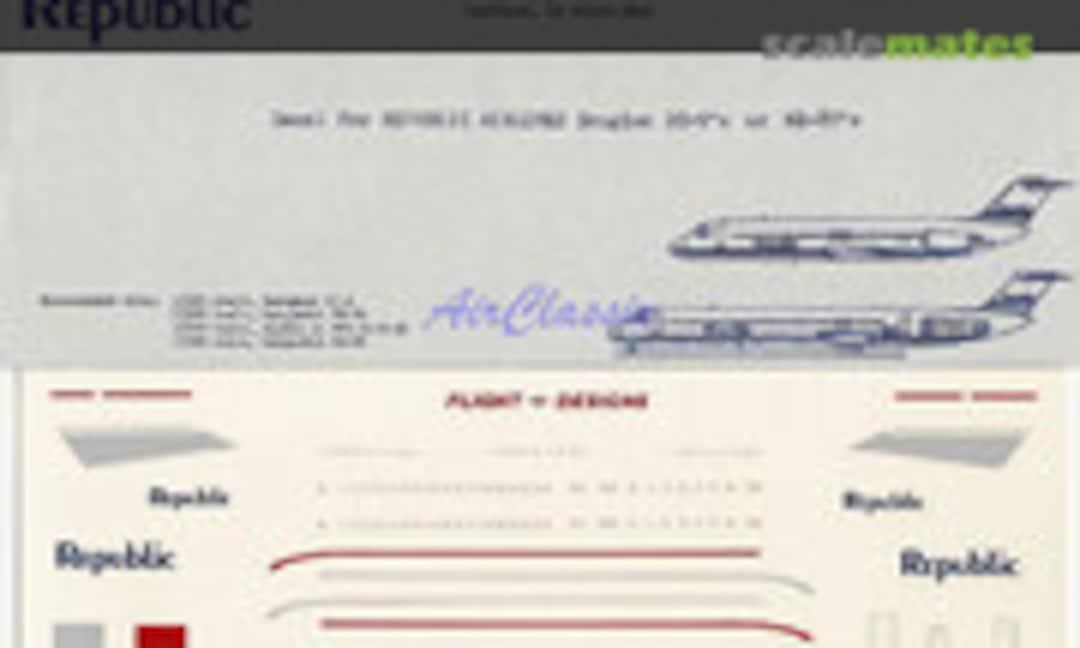 1:200 Republic Airlines Douglas DC-9's or MD-80's (Flight Designs )