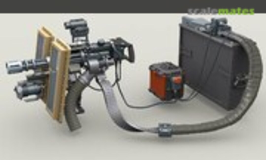 M134D Minigun on Transparent Shield (short) Mount (Legend Productions LF3D070)