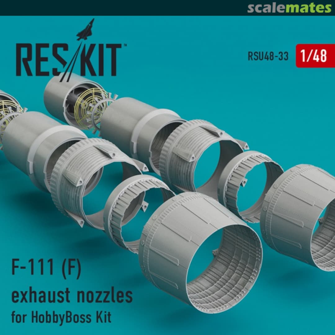 Boxart F-111 (F) Aardvark - Exhaust Nozzles RSU48-0033 ResKit Boxart F-111 (F) Aardvark - Exhaust Nozzles RSU48-0033 ResKit