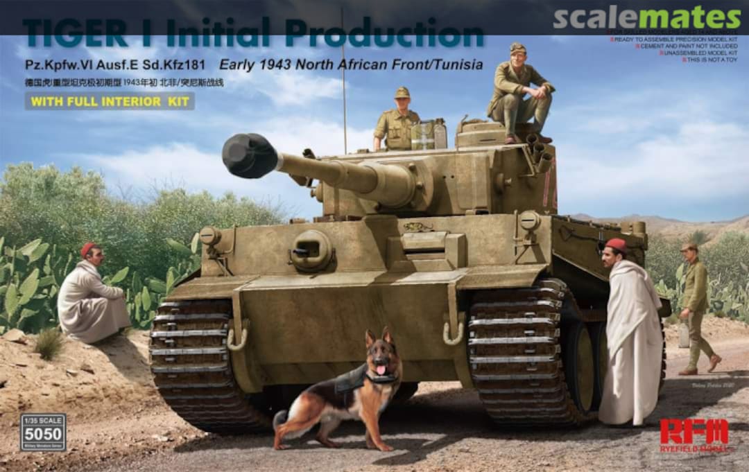 Boxart Tiger I Initial Production RM-5050 Rye Field Model Boxart Tiger I Initial Production RM-5050 Rye Field Model
