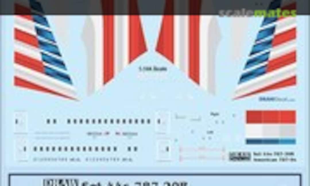 1:144 American Airlines 787-9 Dreamliners (Draw Decal 44-787-20B) 44-787-20B