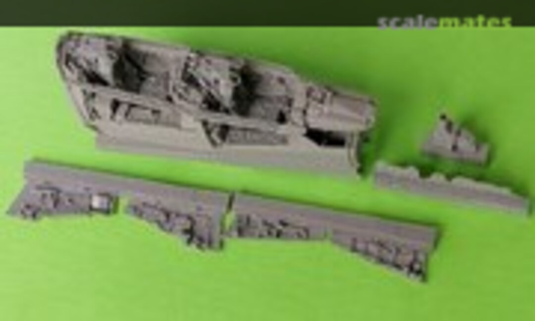 1:48 F-4E cockpit set with front wheel bay (KiRRey KR016) KR016