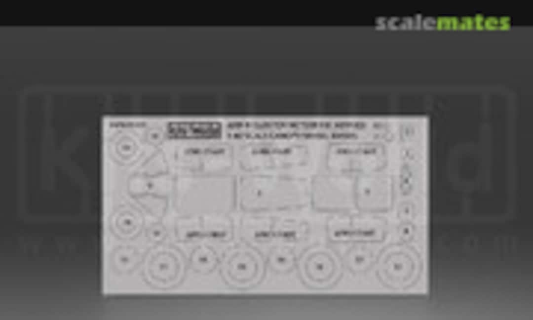 1:48 Gloster Meteor F.8 Canopy/Wheel Masks (Kits-World KWM481015) KWM481015