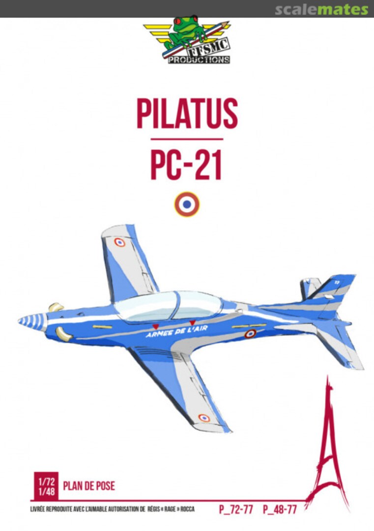 Boxart Pilatus PC-21 Armée de l’Air et de l’Espace (France) P_72-077 FFSMC Productions Boxart Pilatus PC-21 Armée de l’Air et de l’Espace (France) P_72-077 FFSMC Productions