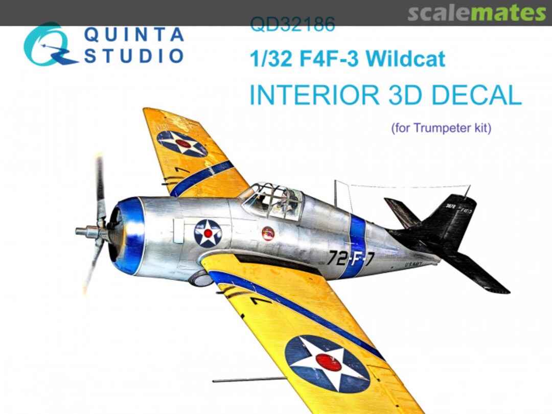 Boxart F4F-3 Wildcat interior 3D decals QD32186 Quinta Studio Boxart F4F-3 Wildcat interior 3D decals QD32186 Quinta Studio