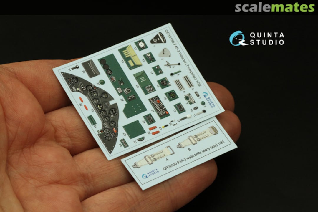 Contents F4F-3 Wildcat interior 3D decals QD32186 Quinta Studio Contents F4F-3 Wildcat interior 3D decals QD32186 Quinta Studio