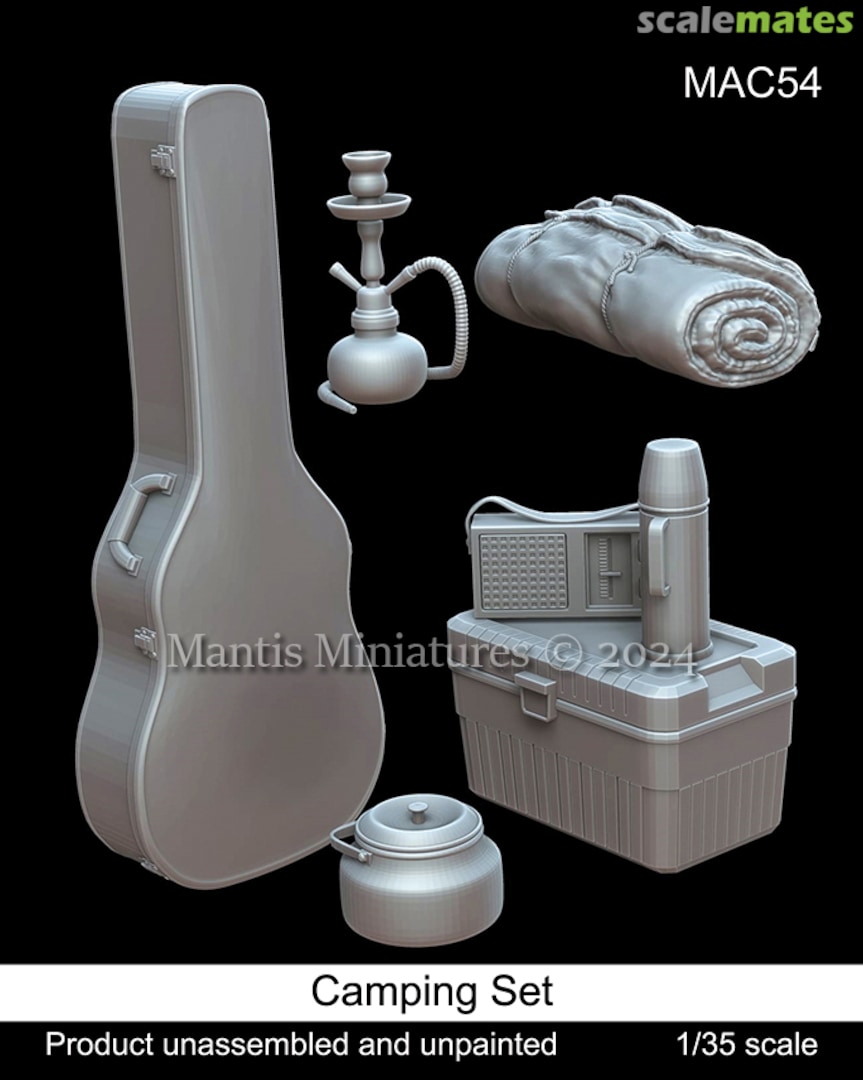 Boxart Camping Set MAC54 Mantis Miniatures Boxart Camping Set MAC54 Mantis Miniatures