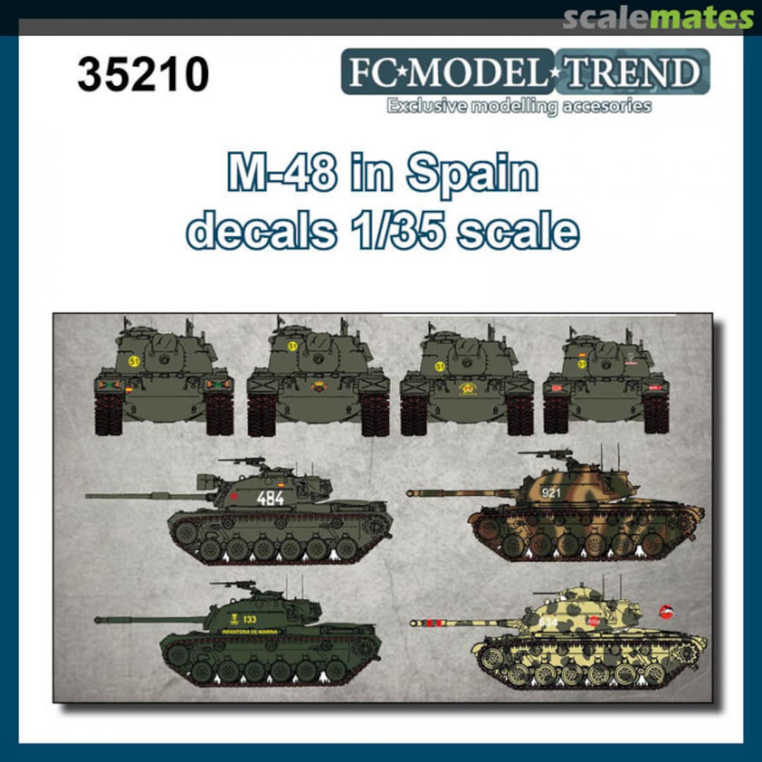 Boxart M48 in Spain decals 35210 FC Model Trend Boxart M48 in Spain decals 35210 FC Model Trend