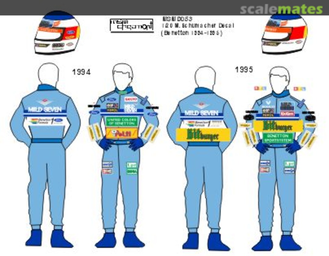 Boxart M.Schumacher Decal (Benetton 1994 - 95) MSMD053 MSM Creation Boxart M.Schumacher Decal (Benetton 1994 - 95) MSMD053 MSM Creation