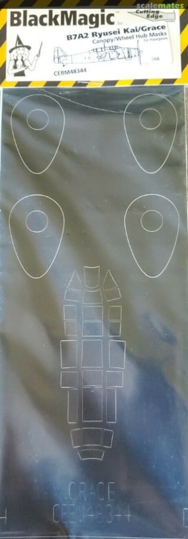 Boxart B7A2 Ryusei Kai/Grace Canopy & Wheel Hub Masks CEBM48344 Cutting Edge Modelworks