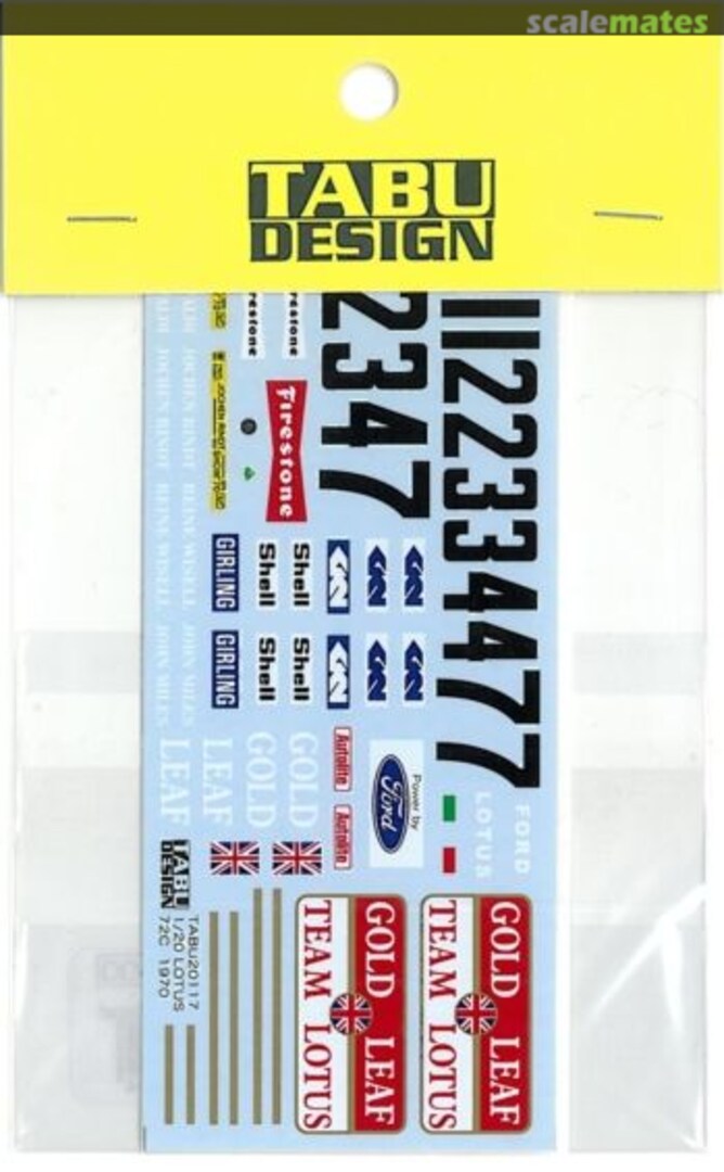 Boxart Lotus 72C 1970 TABU20117 Tabu Design Boxart Lotus 72C 1970 TABU20117 Tabu Design