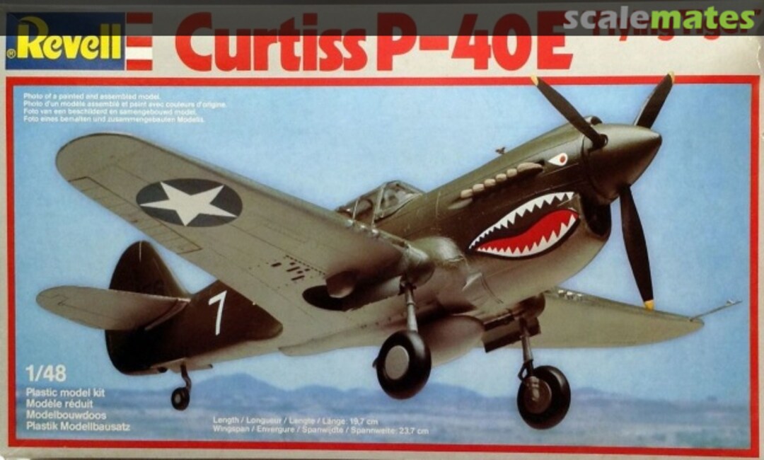Boxart Curtiss P-40E "Flying Tiger" 4319 Revell Boxart Curtiss P-40E "Flying Tiger" 4319 Revell