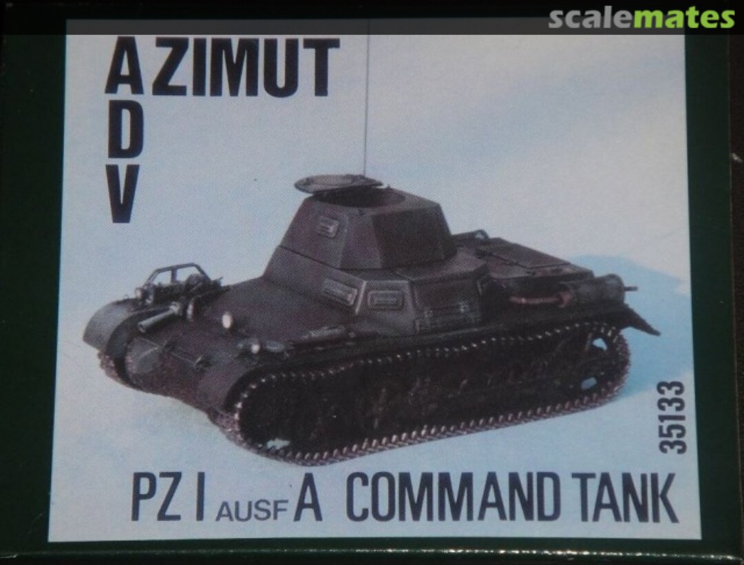 Boxart Panzer I Ausf A command tank 35133 ADV Azimut Boxart Panzer I Ausf A command tank 35133 ADV Azimut