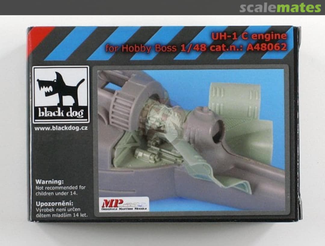 Boxart Bell UH-1 C engine A48062 Black Dog