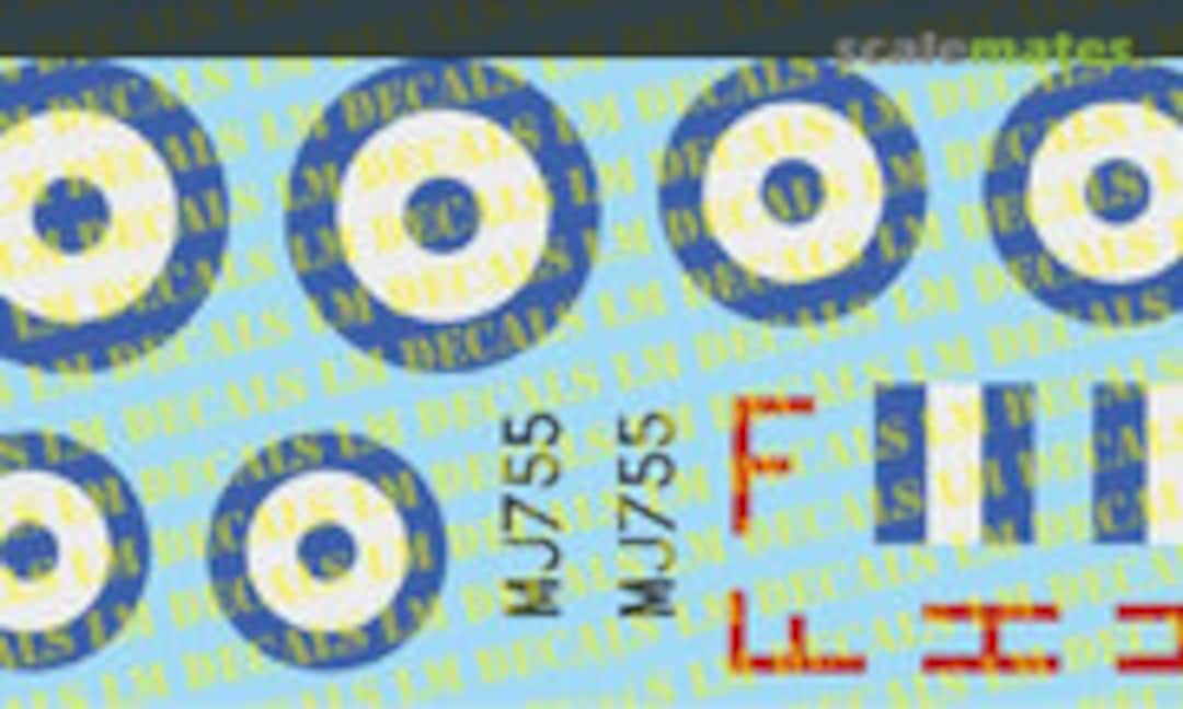 1:48 Hellenic Air Force Spitfire Mk IXc MJ755 (Restored) (LM Decals LMX 0101-48) LMX 0101-48