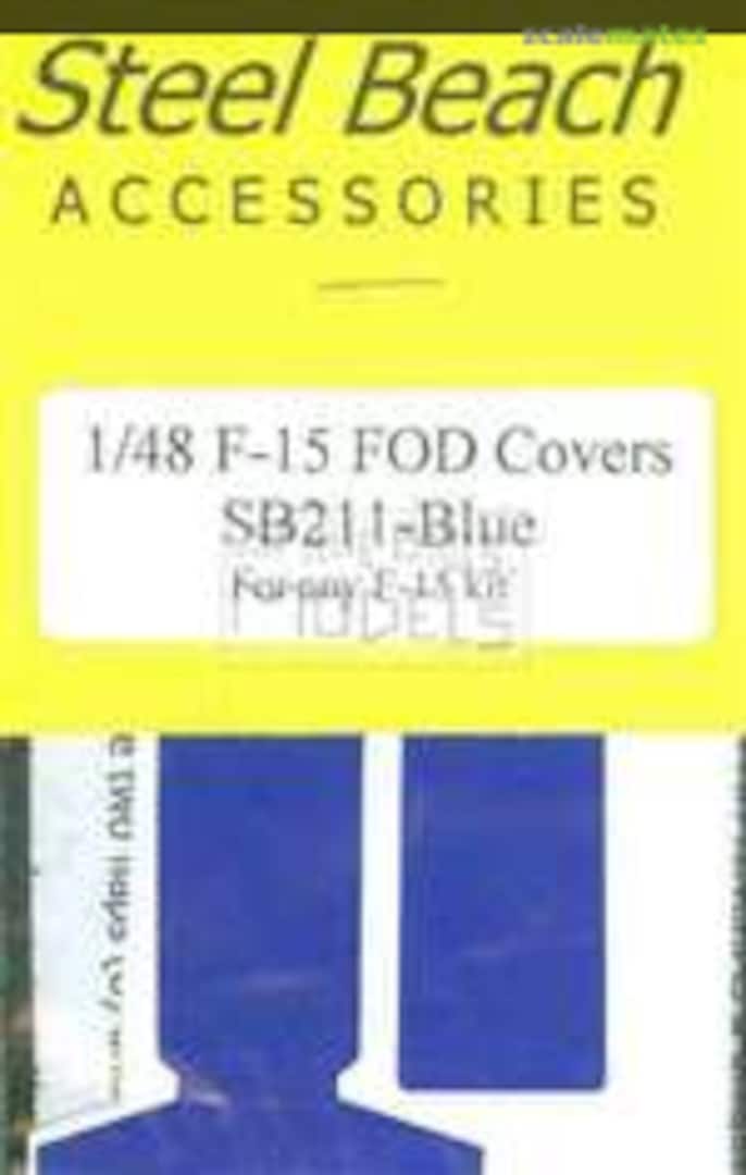 Boxart F-15 Eagle Blue FOD Covers 49011 Steel Beach Boxart F-15 Eagle Blue FOD Covers 49011 Steel Beach