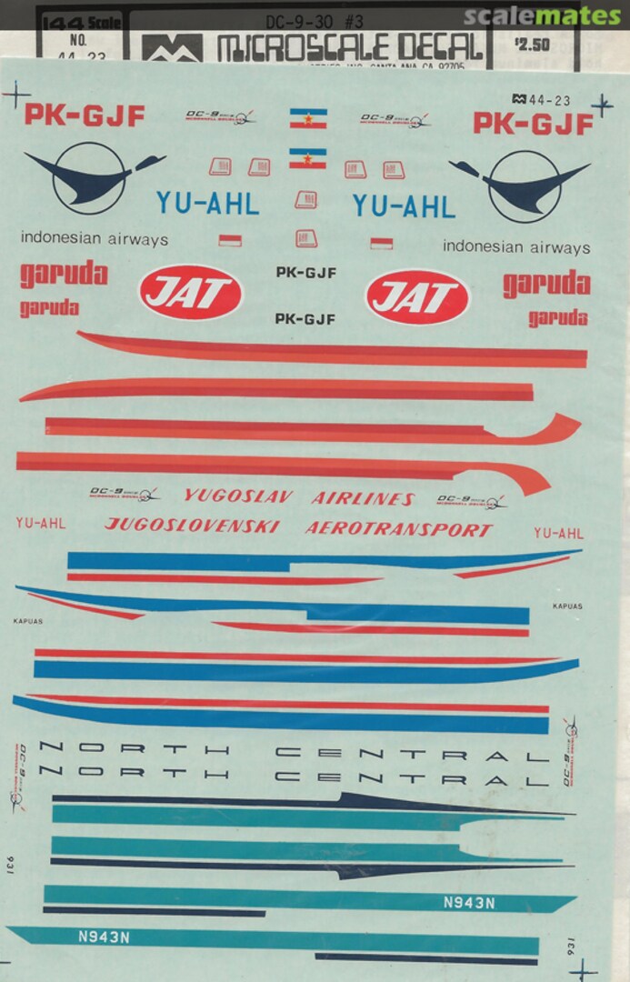 Boxart Douglas DC-9 44-23 Microscale Boxart Douglas DC-9 44-23 Microscale