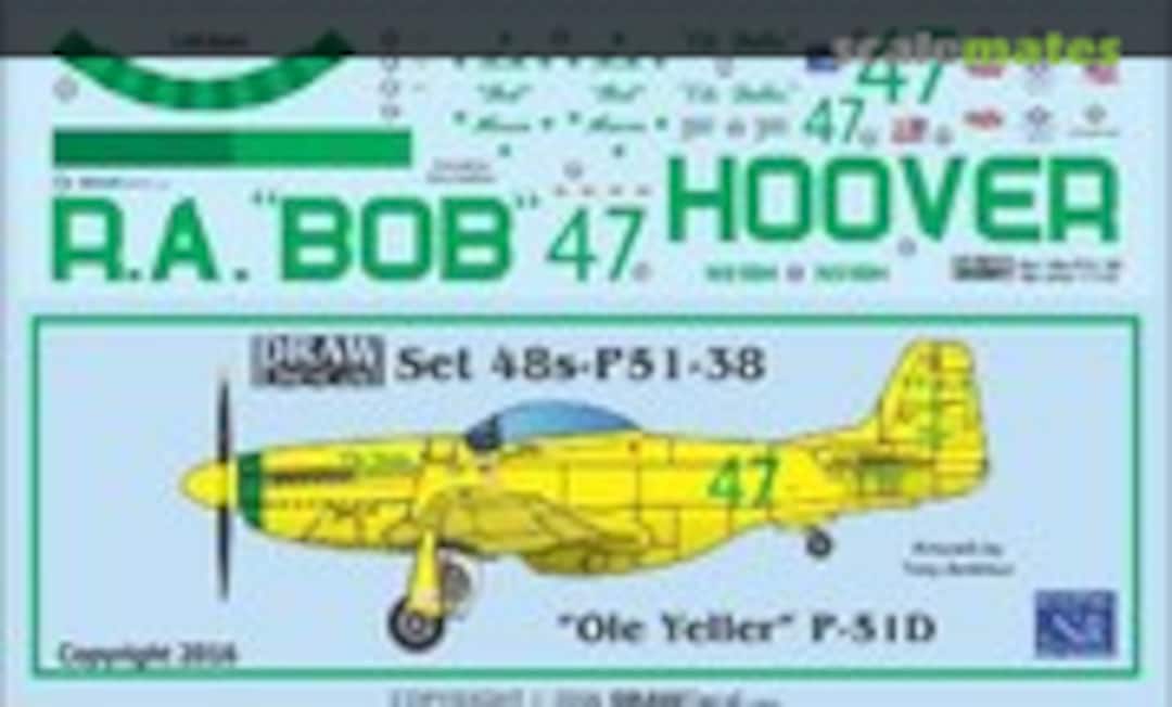 1:48 P-51D "Ole Yeller" (Draw Decal 48-P51-38) 48-P51-38