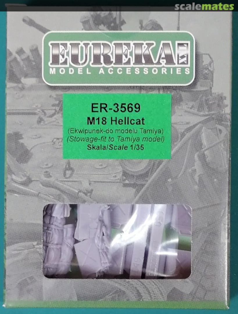 Boxart M18 Hellcat (Stowage-fit to Tamiya model) ER-3569 Eureka XXL Boxart M18 Hellcat (Stowage-fit to Tamiya model) ER-3569 Eureka XXL