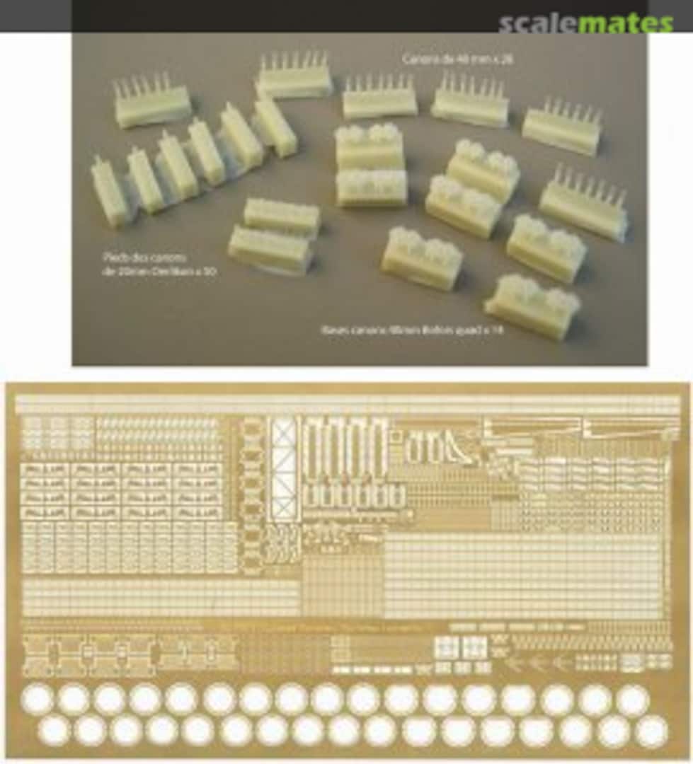 Boxart Battleship Richelieu - post 1943 detail set KC 700 01 L'Arsenal Boxart Battleship Richelieu - post 1943 detail set KC 700 01 L'Arsenal
