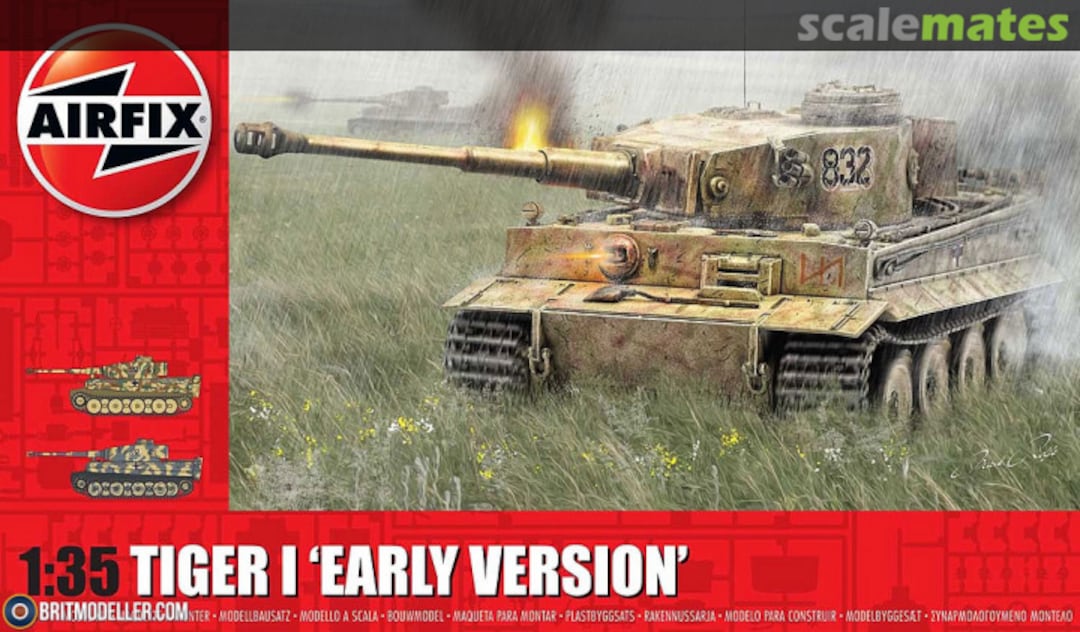 Boxart Tiger I 'Early Version' A1363 Airfix Boxart Tiger I 'Early Version' A1363 Airfix