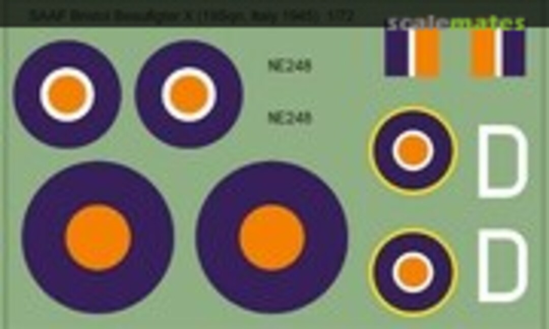 1:72 SAAF Bristol Beaufigter X (MAV Decals MAV-720257) MAV-720257