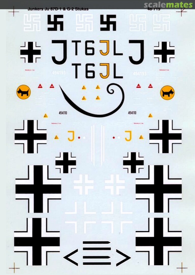 Boxart Junkers Ju 87 G-2 and D-1 Stukas 48-719 SuperScale International