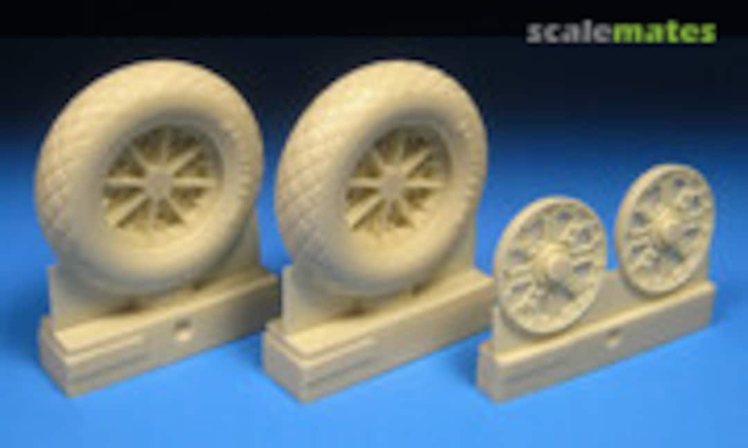 1:24 F6F Hellcat Diamond Tread Wheels (Barracuda Studios BR24412) BR24412