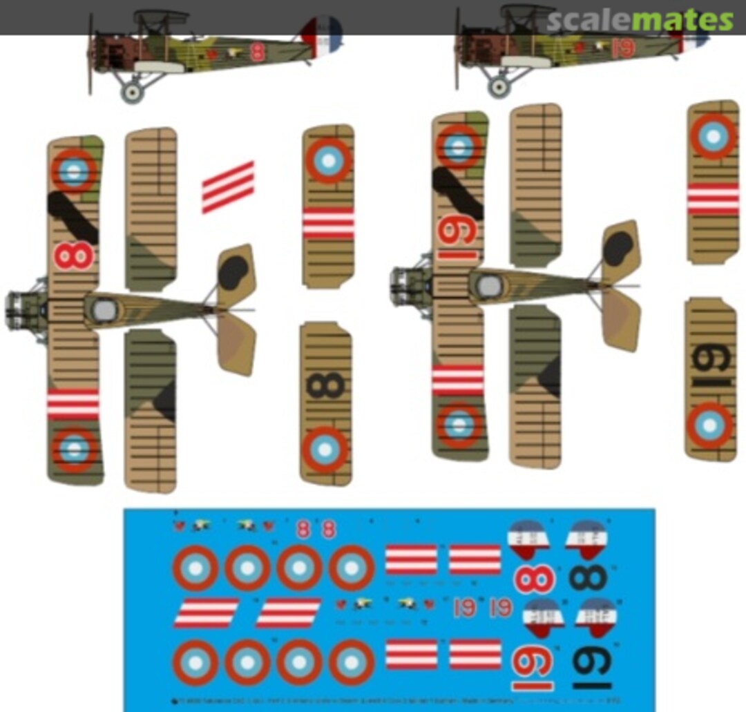 Boxart Salmson 2A2 USAS - Part 2: 91st Aero 72 4080 Peddinghaus-Decals