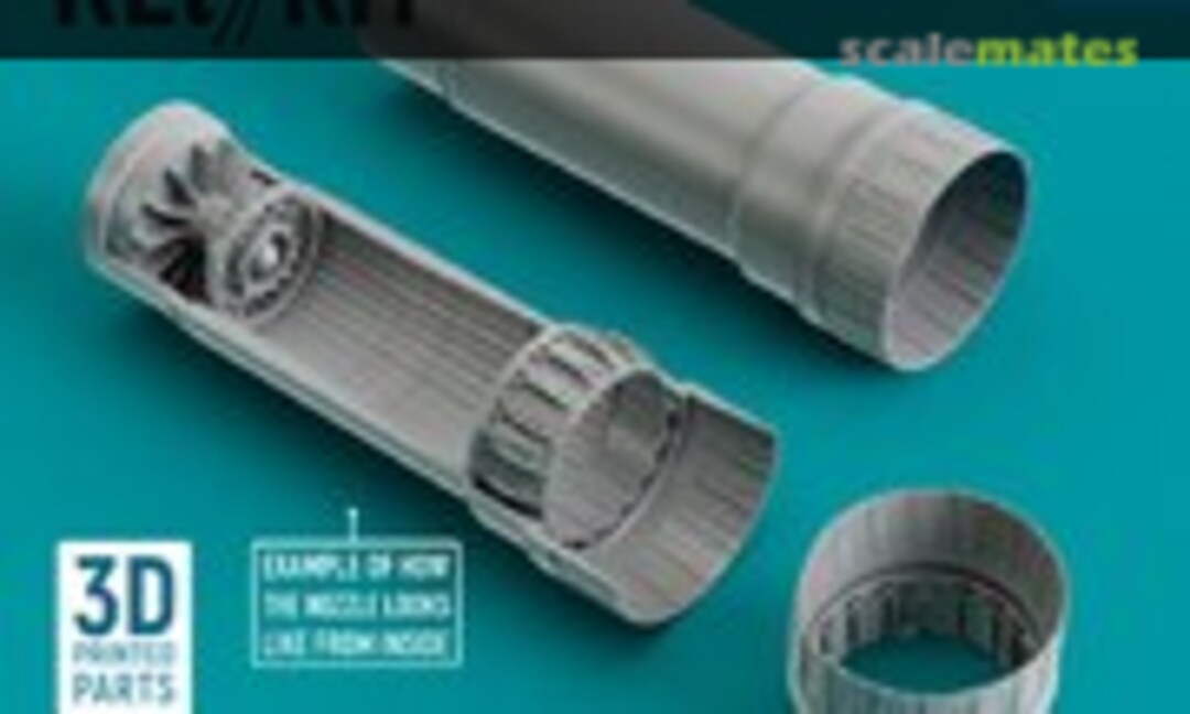 1:72 MiG-23 (ML, MLD, MLAE, P) Flogger - Exhaust Nozzle (Parking & Fly Position) (ResKit RSU72-0225)