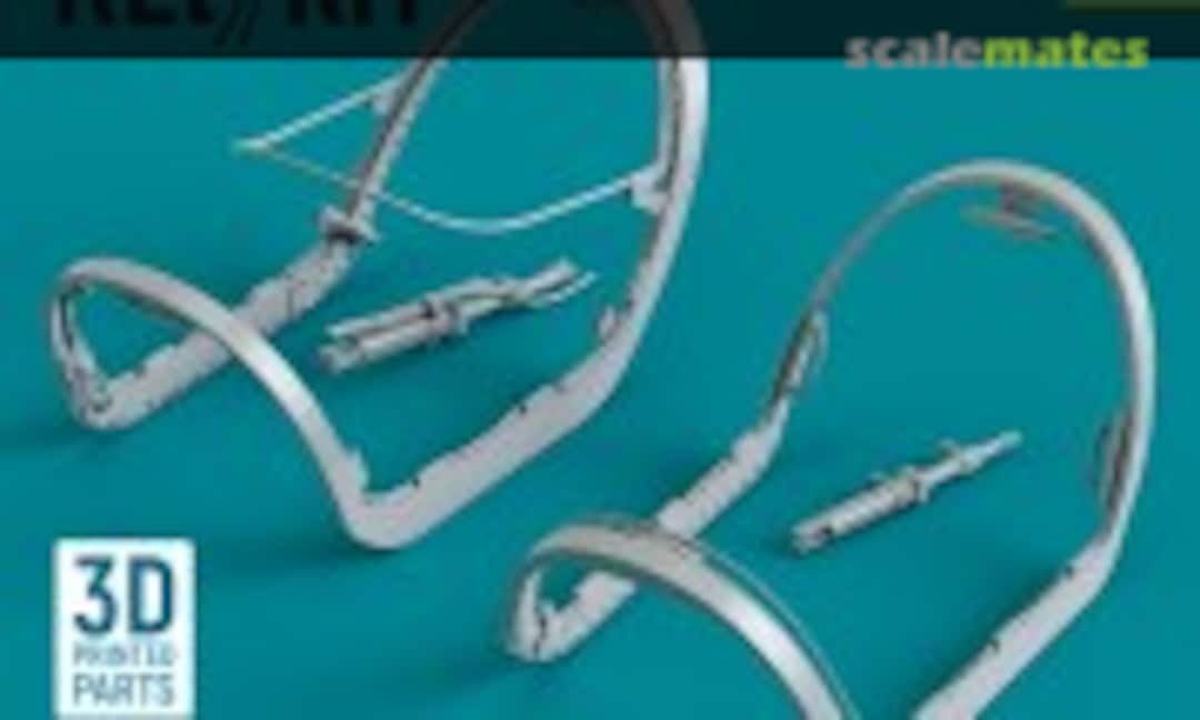 1:32 Close canopy frame Mirage 2000 (B,D,N) (Kitty Hawk / Zimimodel) (3D Printed) (ResKit RSU32-0106) RSU32-0106