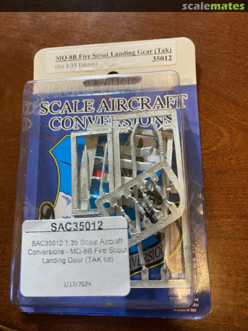 Contents MQ-8B Fire Scout Landing Gear 35012 Scale Aircraft Conversions Contents MQ-8B Fire Scout Landing Gear 35012 Scale Aircraft Conversions
