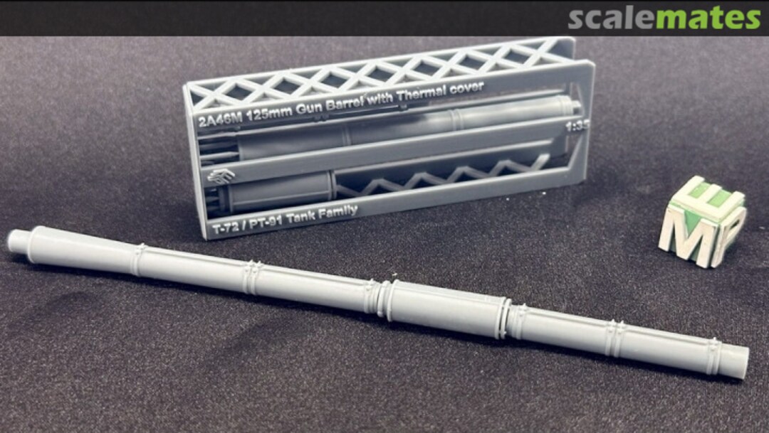 Boxart 2A46M Barrel with Heat Shield 35040881 EMP3d Boxart 2A46M Barrel with Heat Shield 35040881 EMP3d