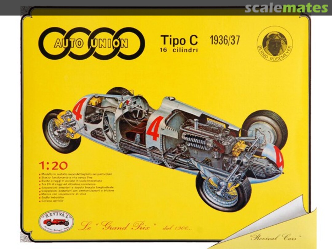 Boxart Auto Union Tipo C 16 Cilindri 78101/M Revival Boxart Auto Union Tipo C 16 Cilindri 78101/M Revival