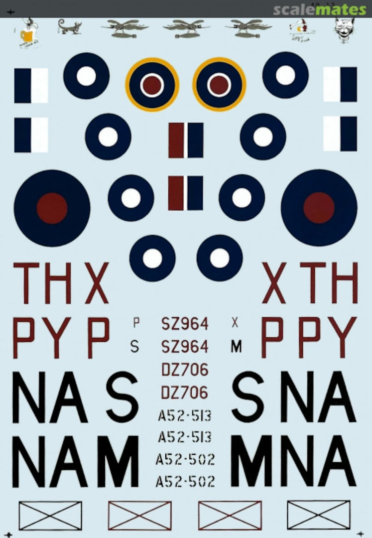 Boxart DH Mosquito Fighters 48-13 Microscale Boxart DH Mosquito Fighters 48-13 Microscale