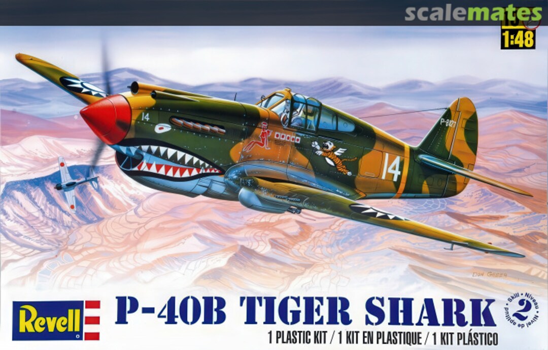Boxart P-40B Tiger Shark 85-5209 Revell Boxart P-40B Tiger Shark 85-5209 Revell