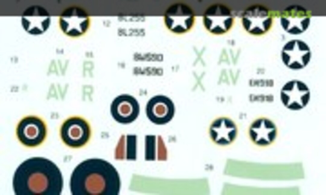 1:72 American and Eagle Squadron Spitfire Mk Vb's (Pro Modeler 88101900310) 88101900310