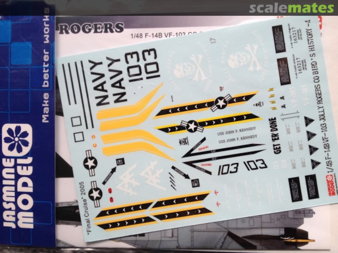 Boxart F-14B VF-103 CO Bird's history - 4 140008 Jasmine Model JASModel Boxart F-14B VF-103 CO Bird's history - 4 140008 Jasmine Model JASModel