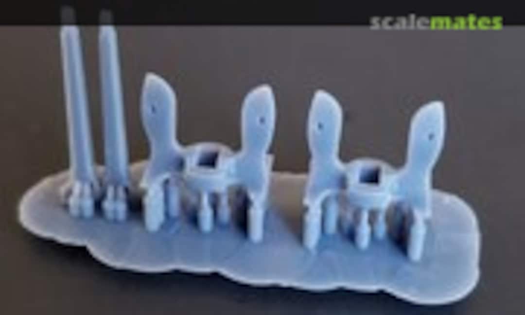 1:350 Anchors for Modern US Navy Aircraft Carriers and LHDs (set of 2) (Model Monkey 350-CVN Anchors)