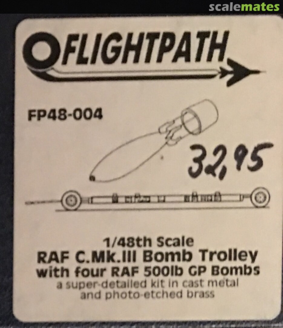 Boxart RAF C.MK.III Bomb Trolley FP48-004 Flightpath